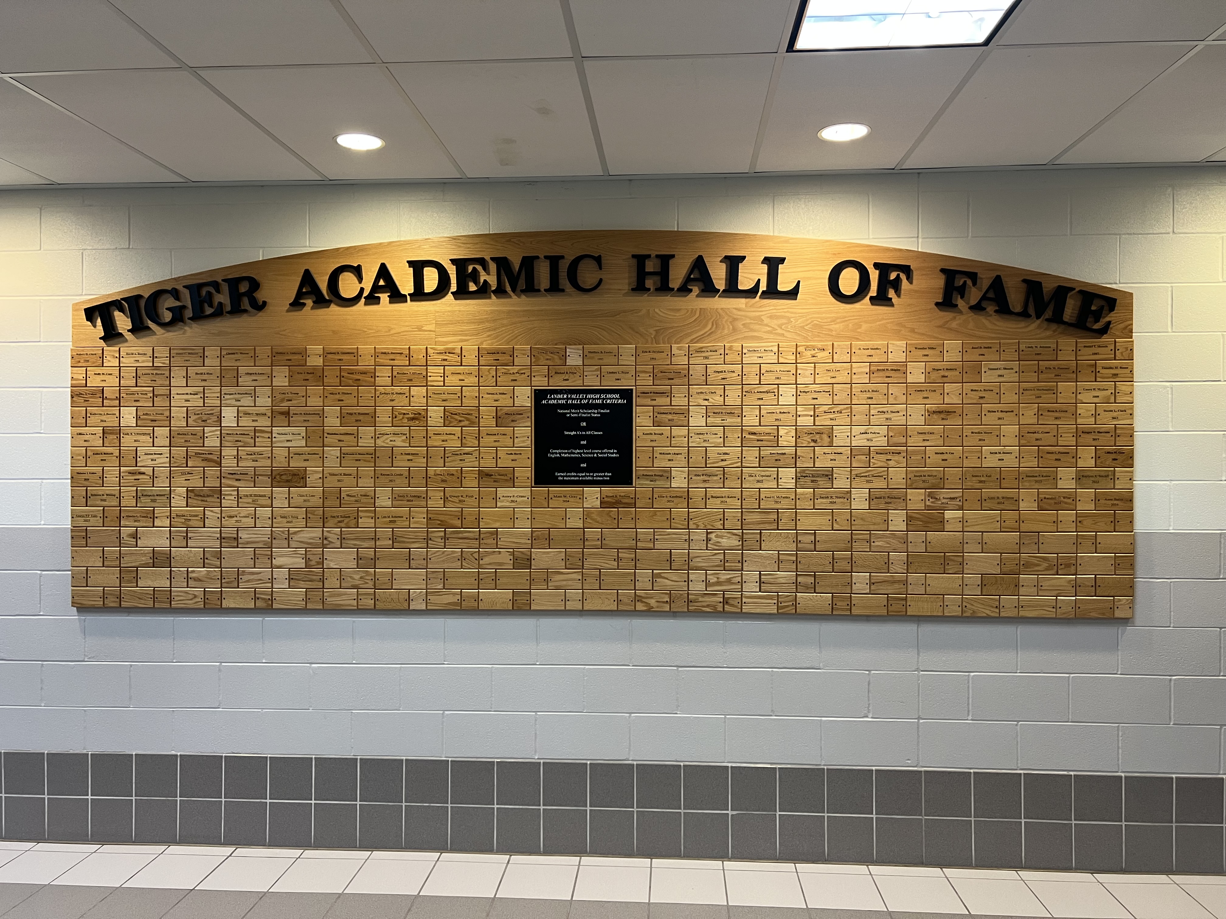 Academic Honor Plaque